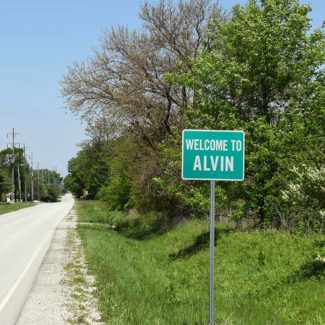 Welcome Sign Alvin Illinois